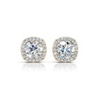 Classic Round Halo Diamond Earring