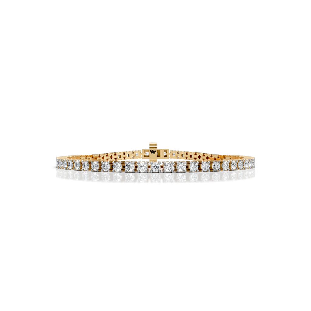 3 MM Round Shaped Tennis Bracelet