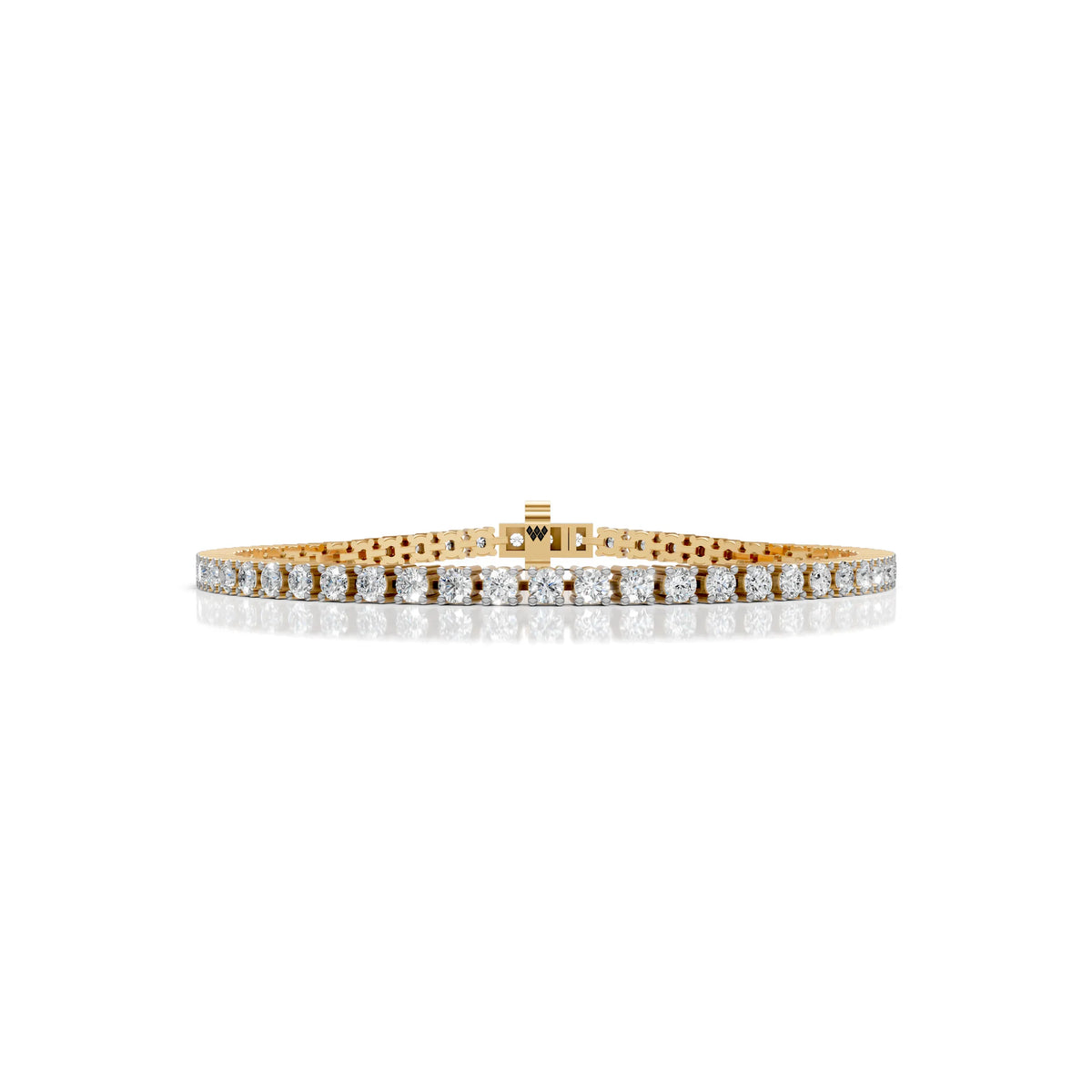 3 MM Round Shaped Tennis Bracelet