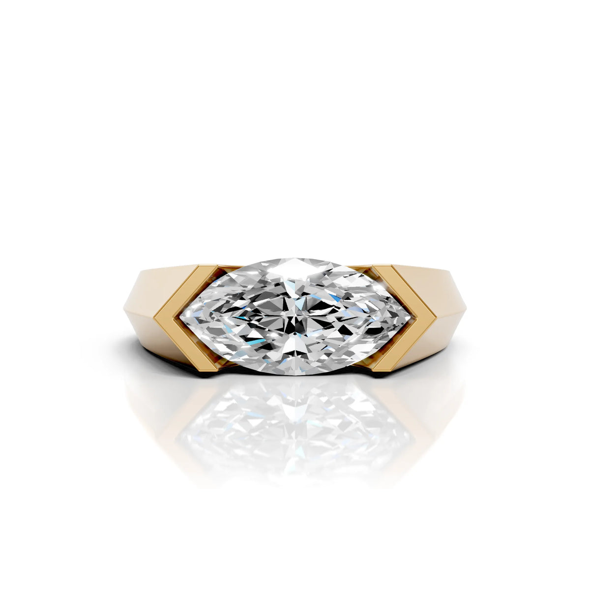 Marquise Solitaire Statement Ring