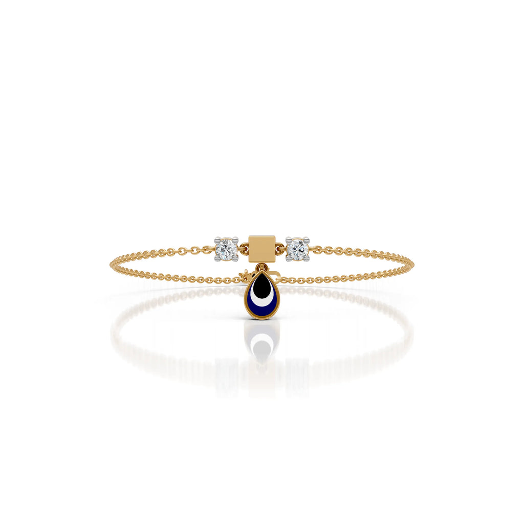 Blue Eye Drop Anklet