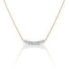 Curved Sparkle Bar Necklace