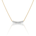 Curved Sparkle Bar Necklace