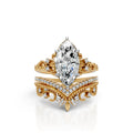 Royal Marquise Crown Ring Set