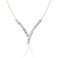 Diamond V Shape Statement Necklace