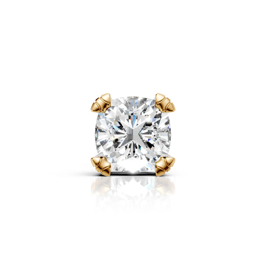 Cushion Cut Solitaire Stud (1 PC)