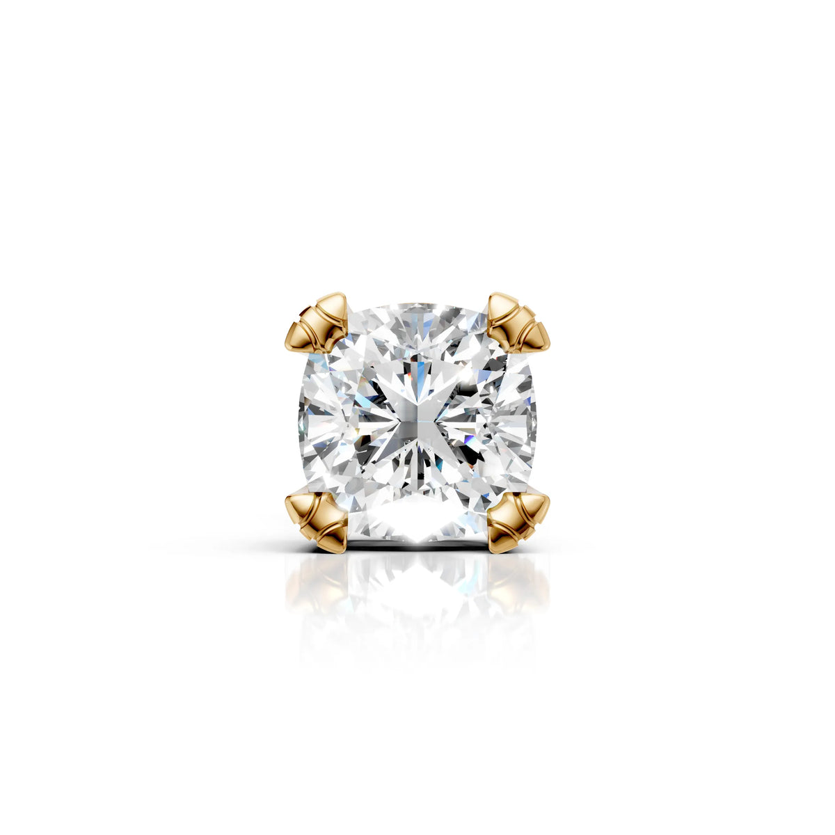 Cushion Cut Solitaire Stud (1 PC)