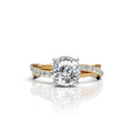 Portuguese Diamond Twist Solitaire Ring