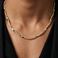 Sculpted Diamond Bar Chain