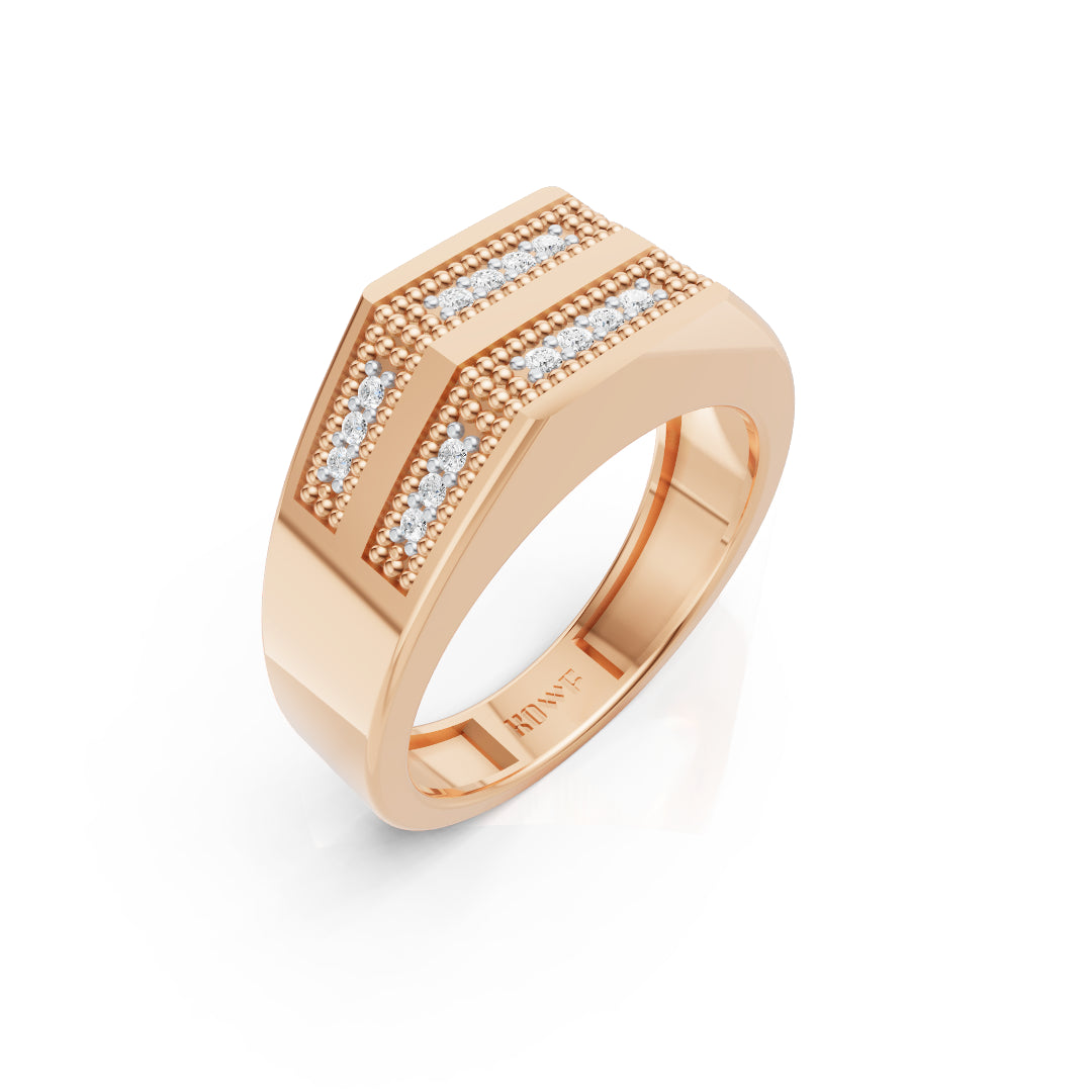 Double Line Diamond Ring