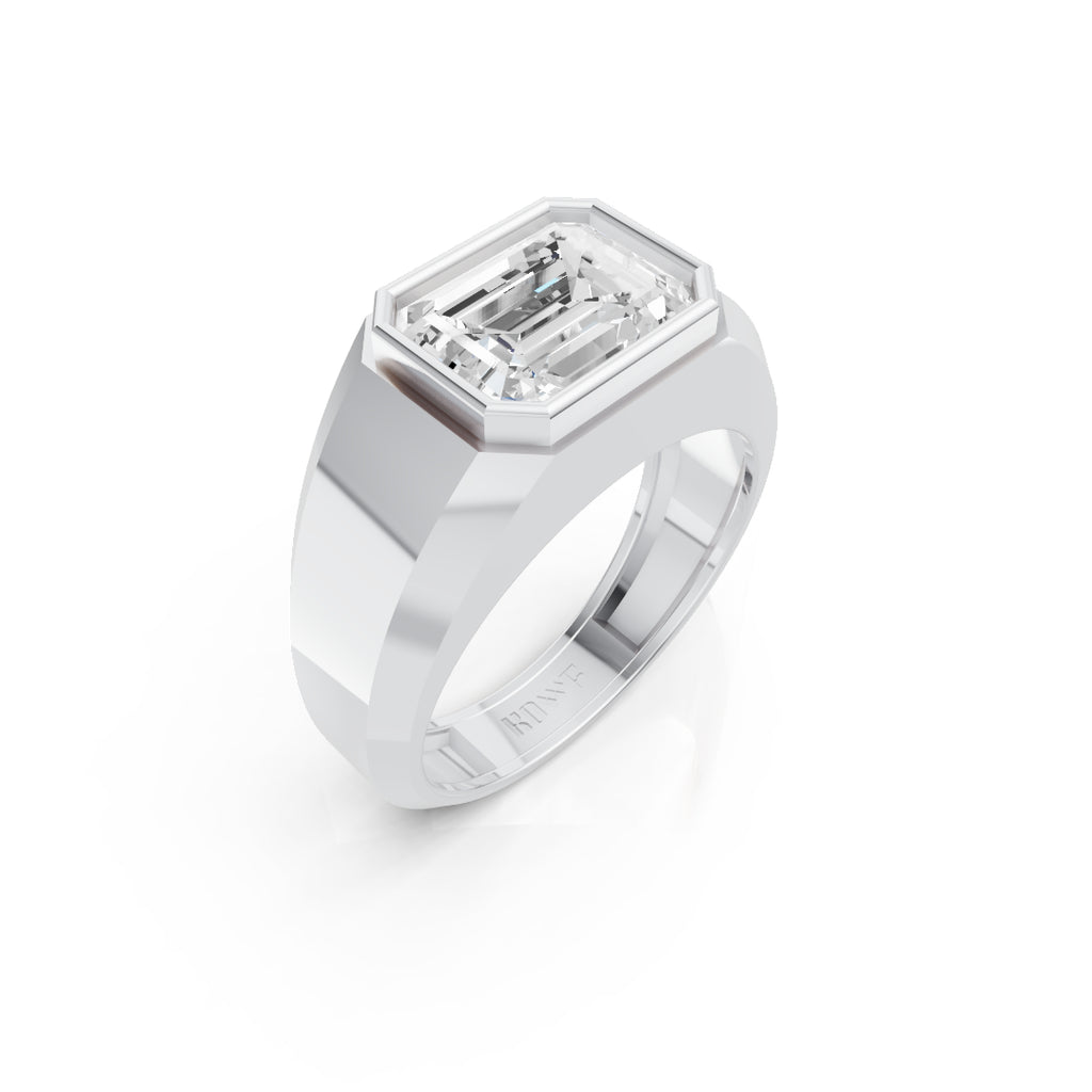 Emerald Bezel Ring