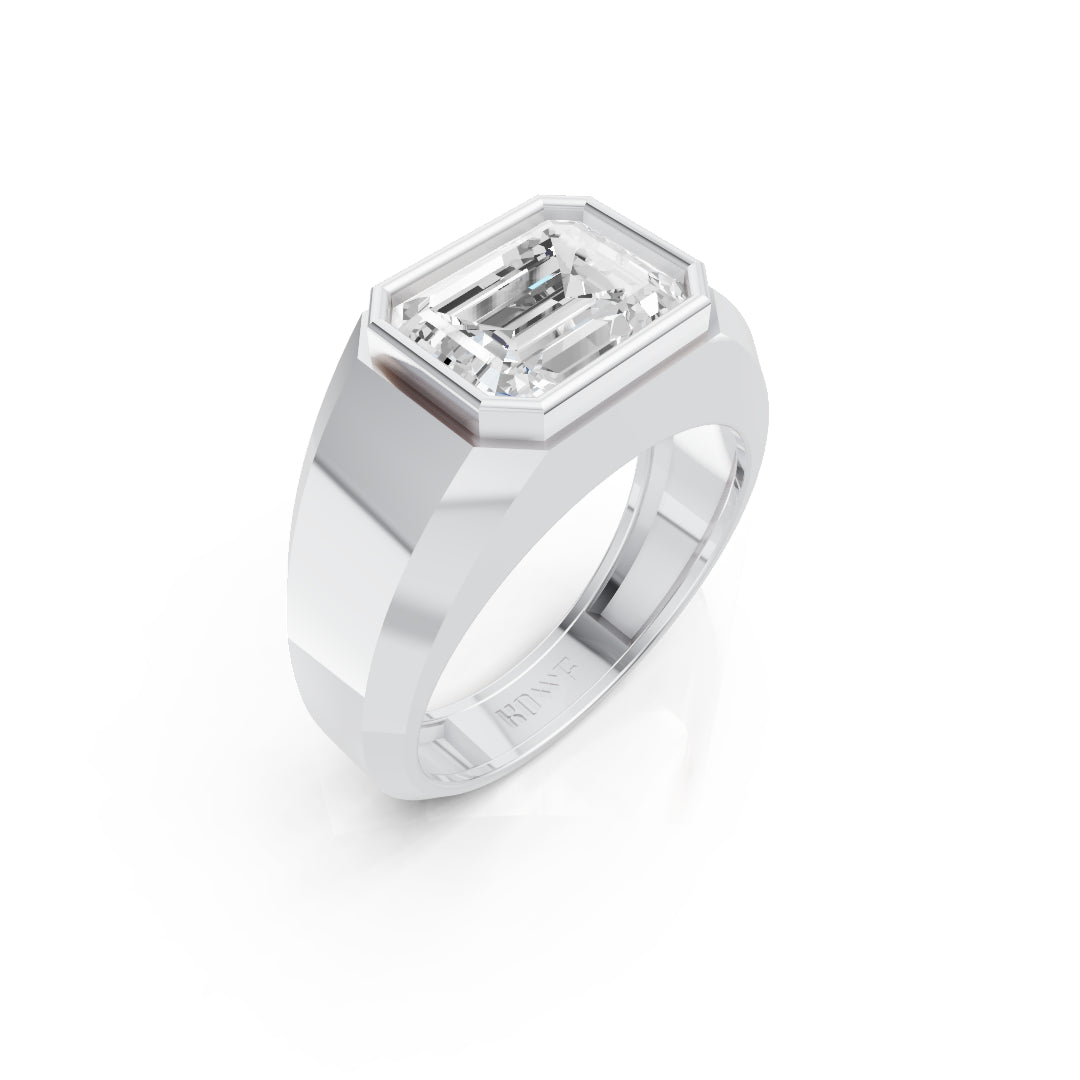 Emerald Bezel Ring
