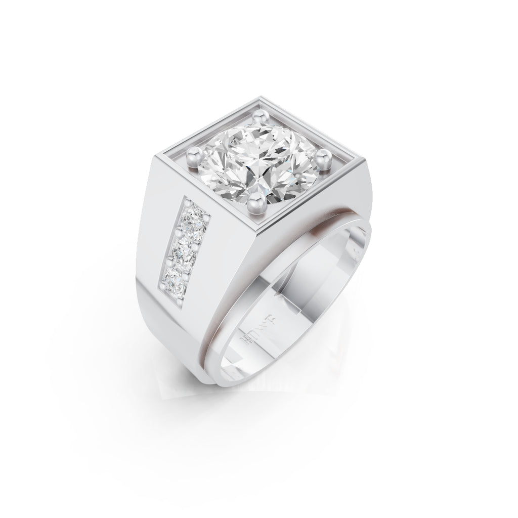 Square Solitaire Ring
