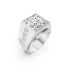 Square Solitaire Ring