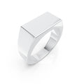 Classic Rectangle Plain Ring