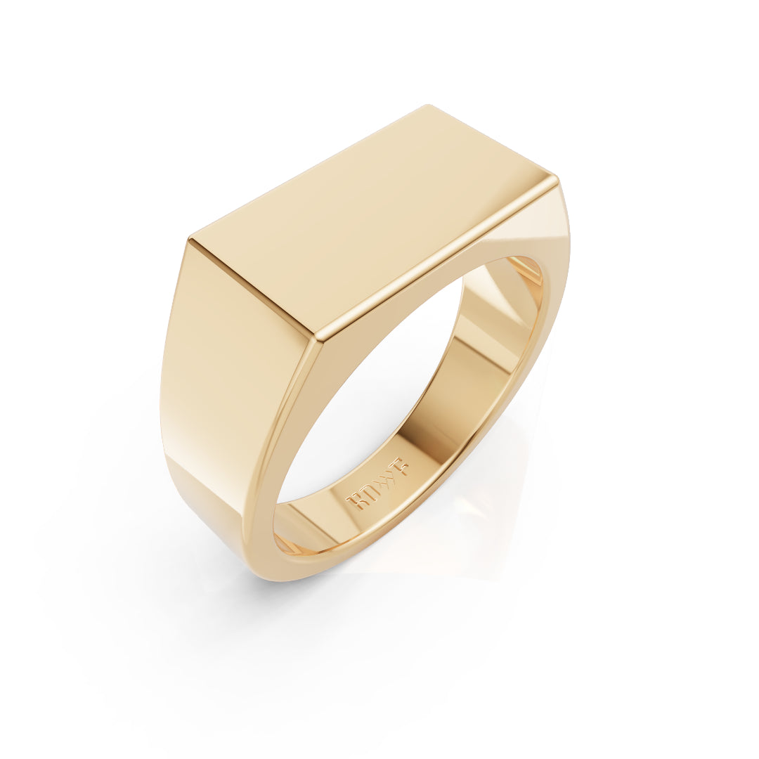 Classic Rectangle Plain Ring
