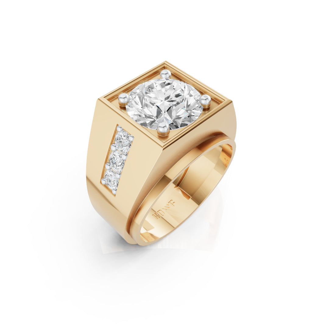 Square Solitaire Ring