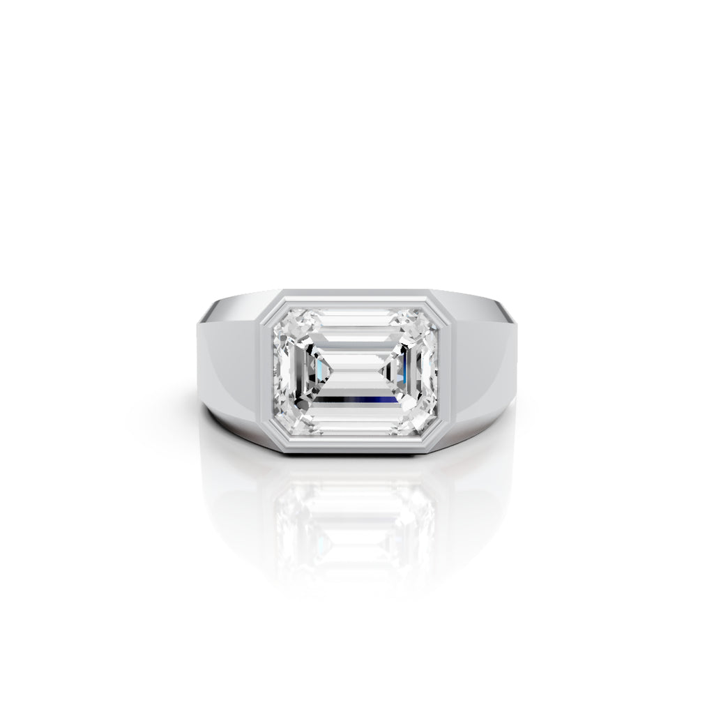 Emerald Bezel Ring