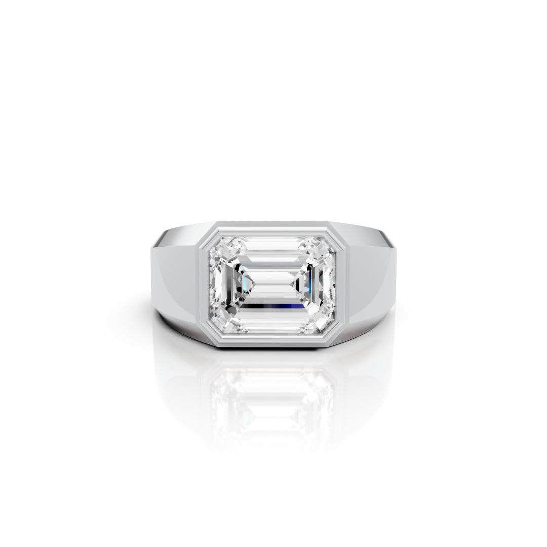 Emerald Bezel Ring