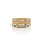 Double Line Diamond Ring