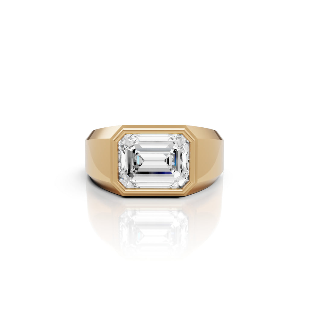 Emerald Bezel Ring