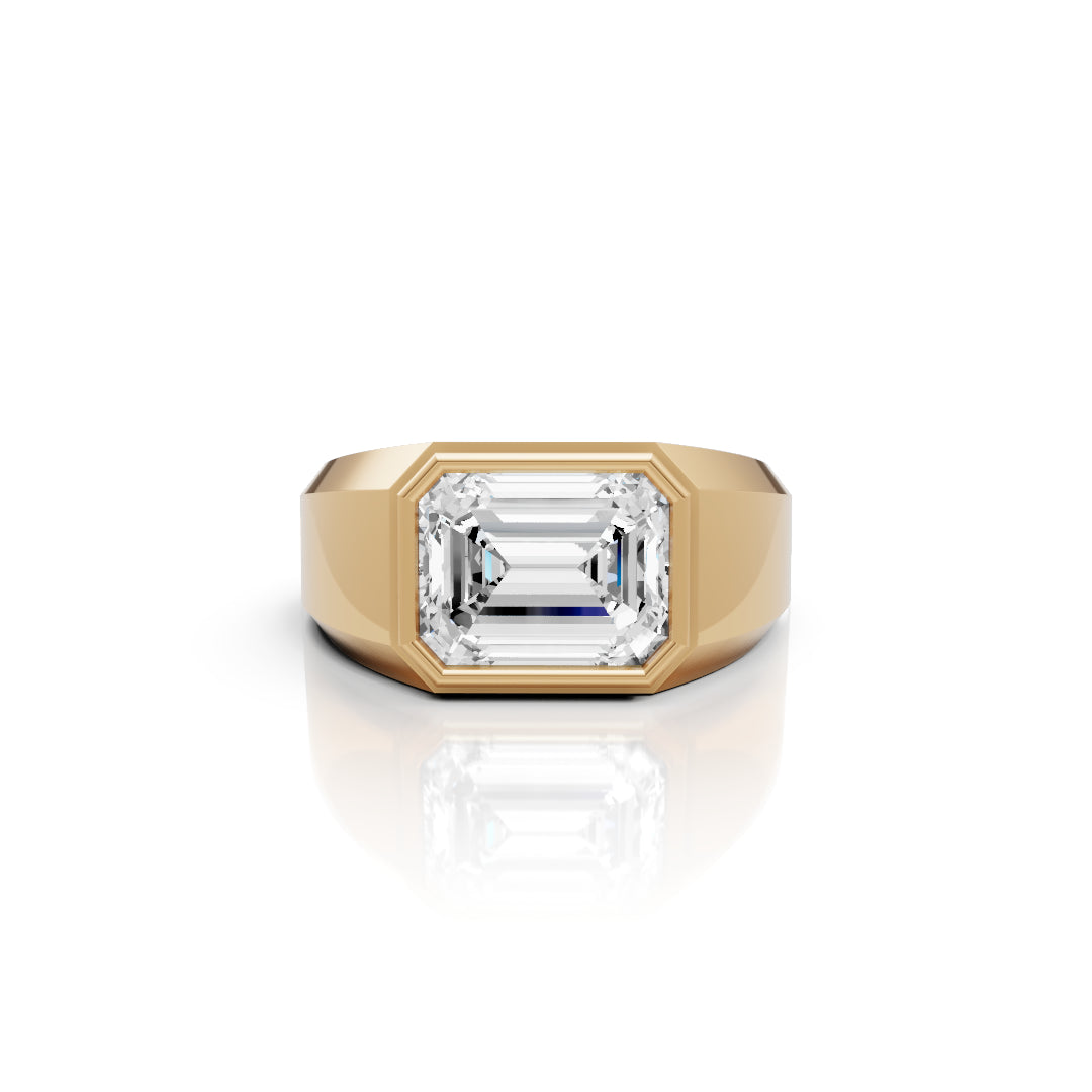 Emerald Bezel Ring