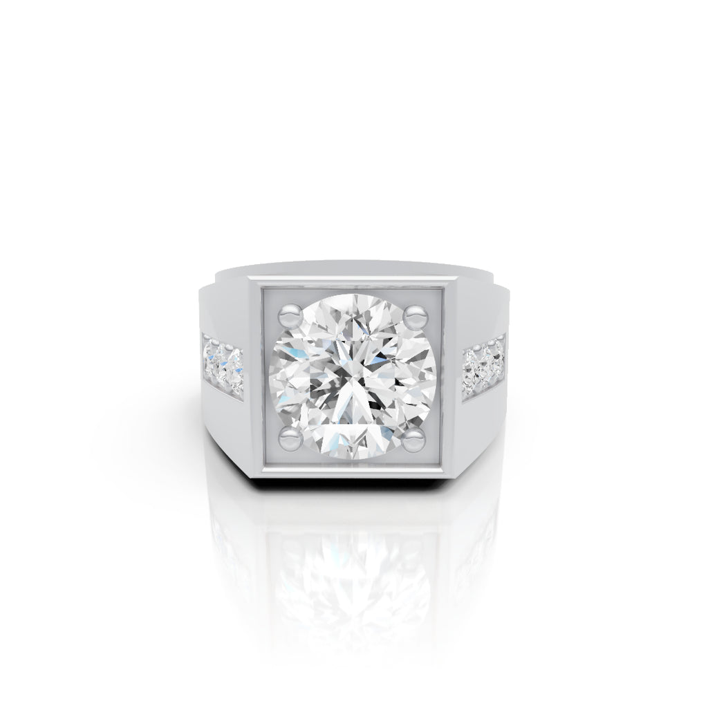 Square Solitaire Ring