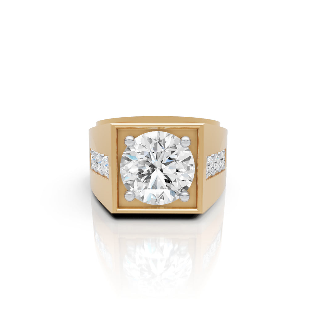 Square Solitaire Ring
