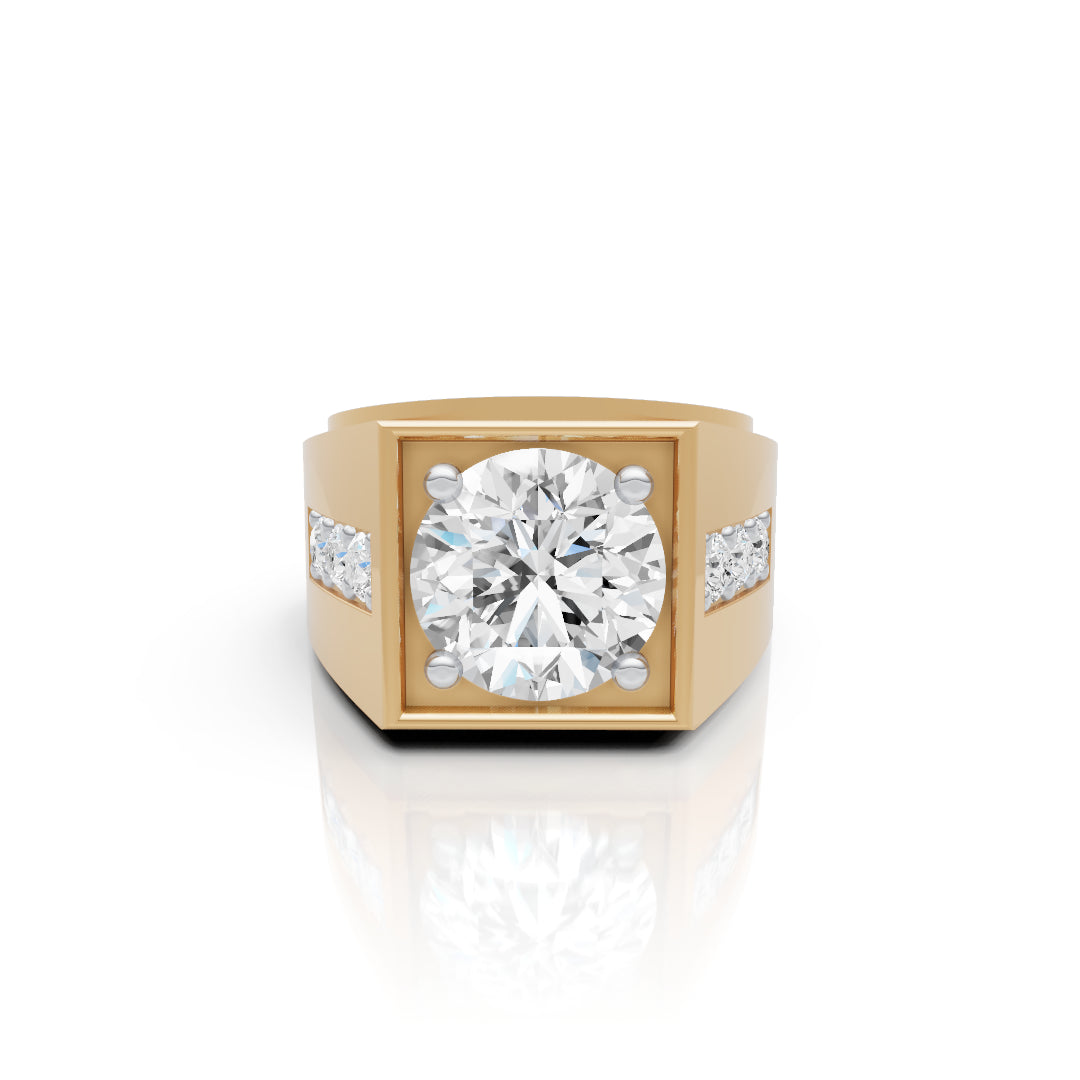 Square Solitaire Ring