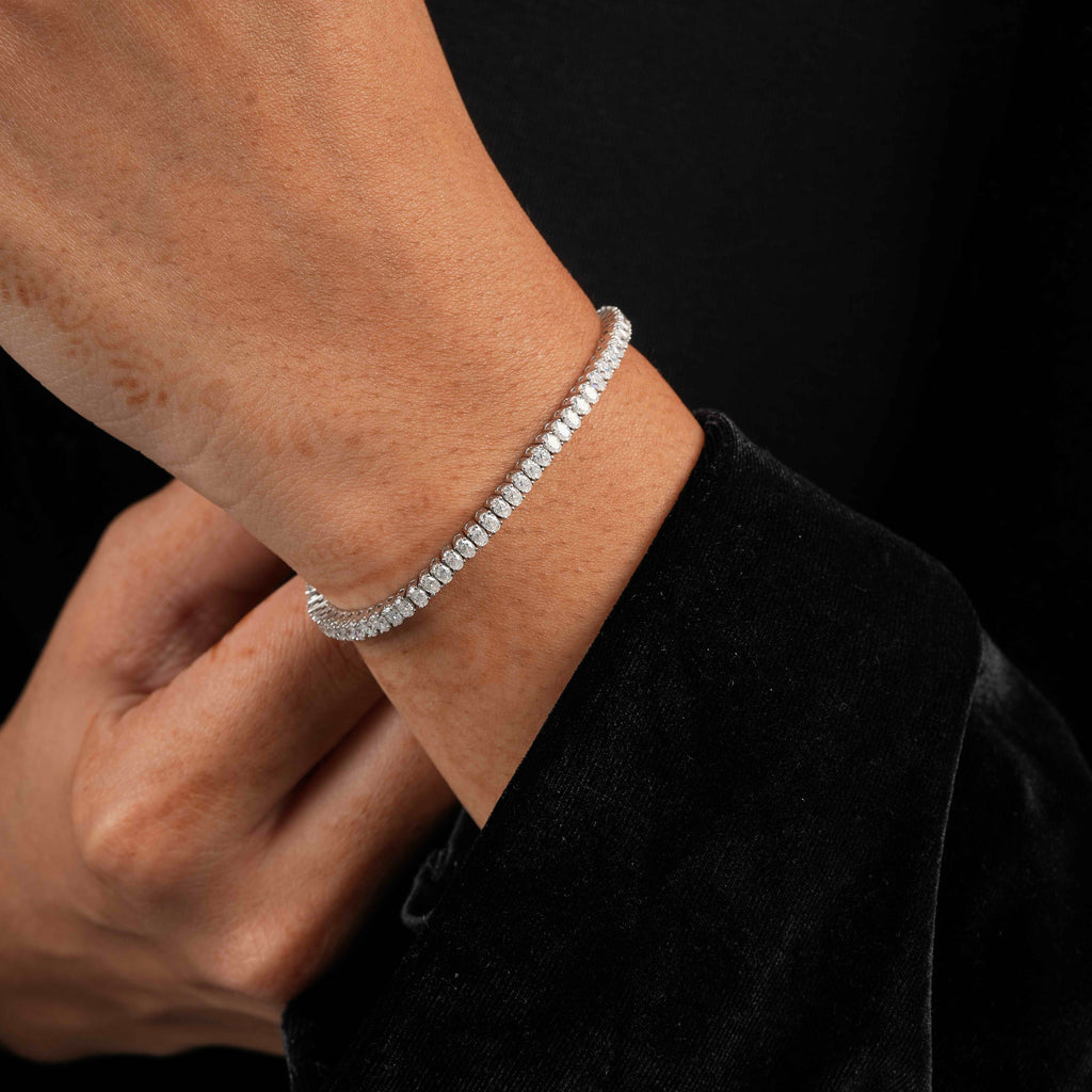 Oval Shaped Tennis Bracelet