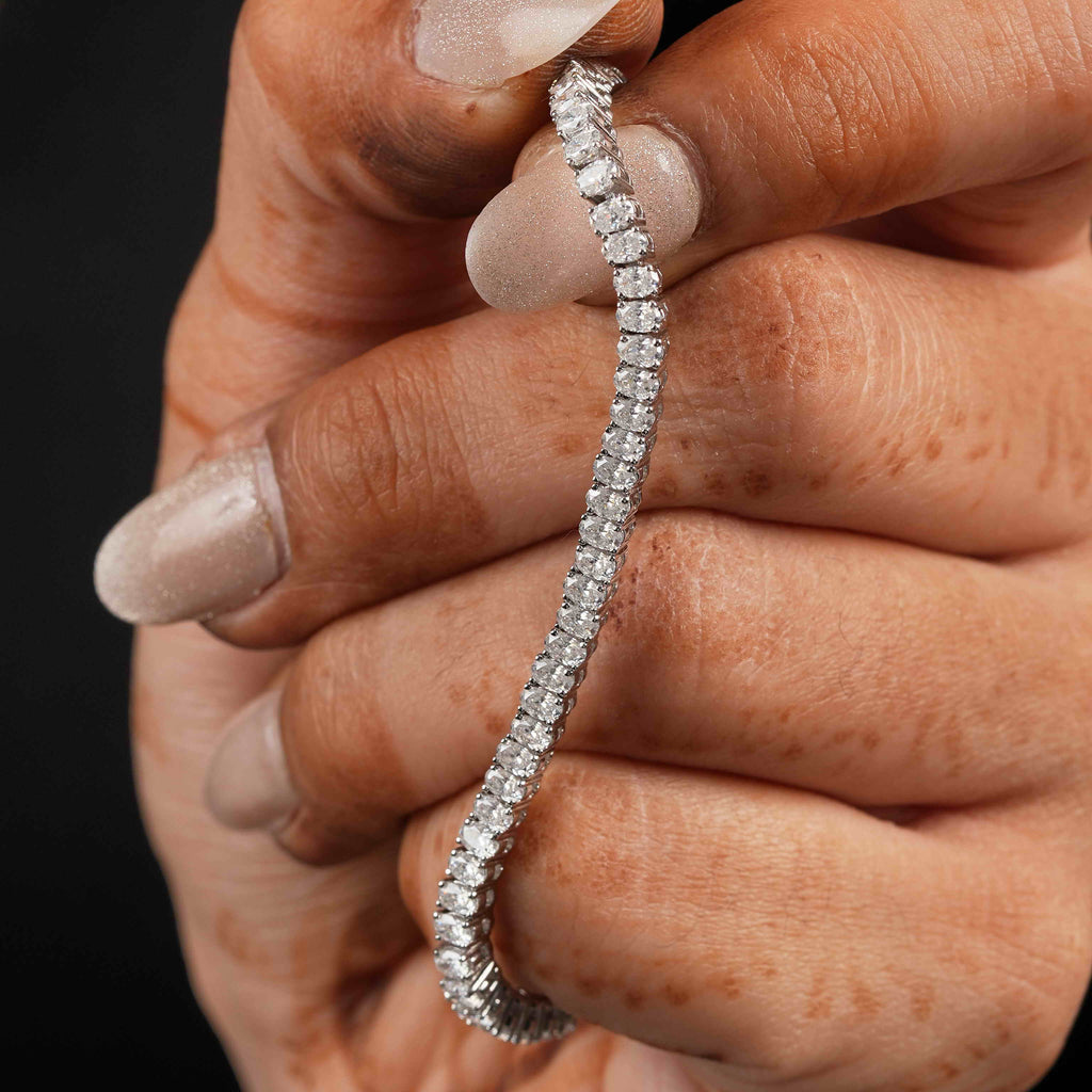 Oval Shaped Tennis Bracelet