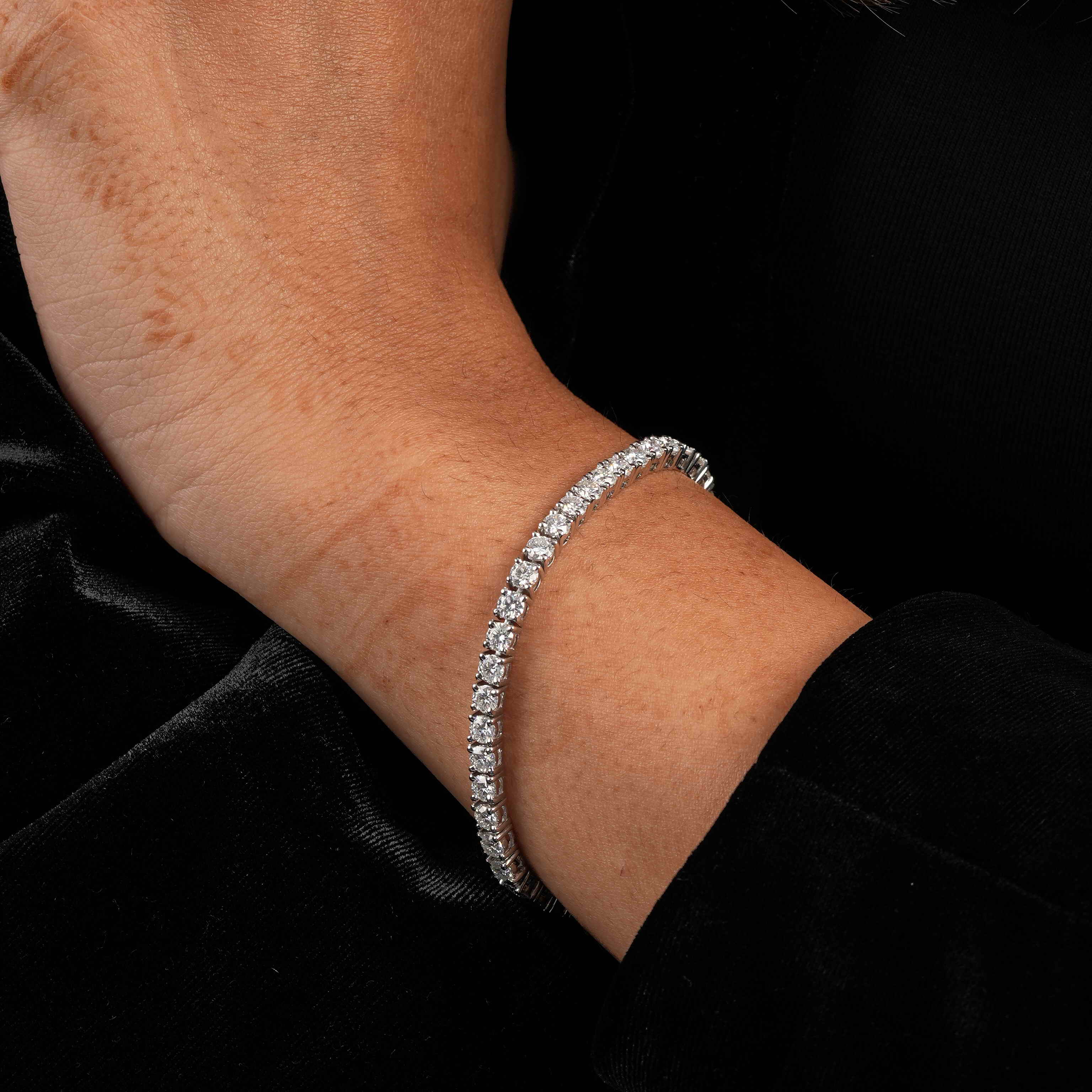 3.5 MM Round Shaped Tennis Bracelet
