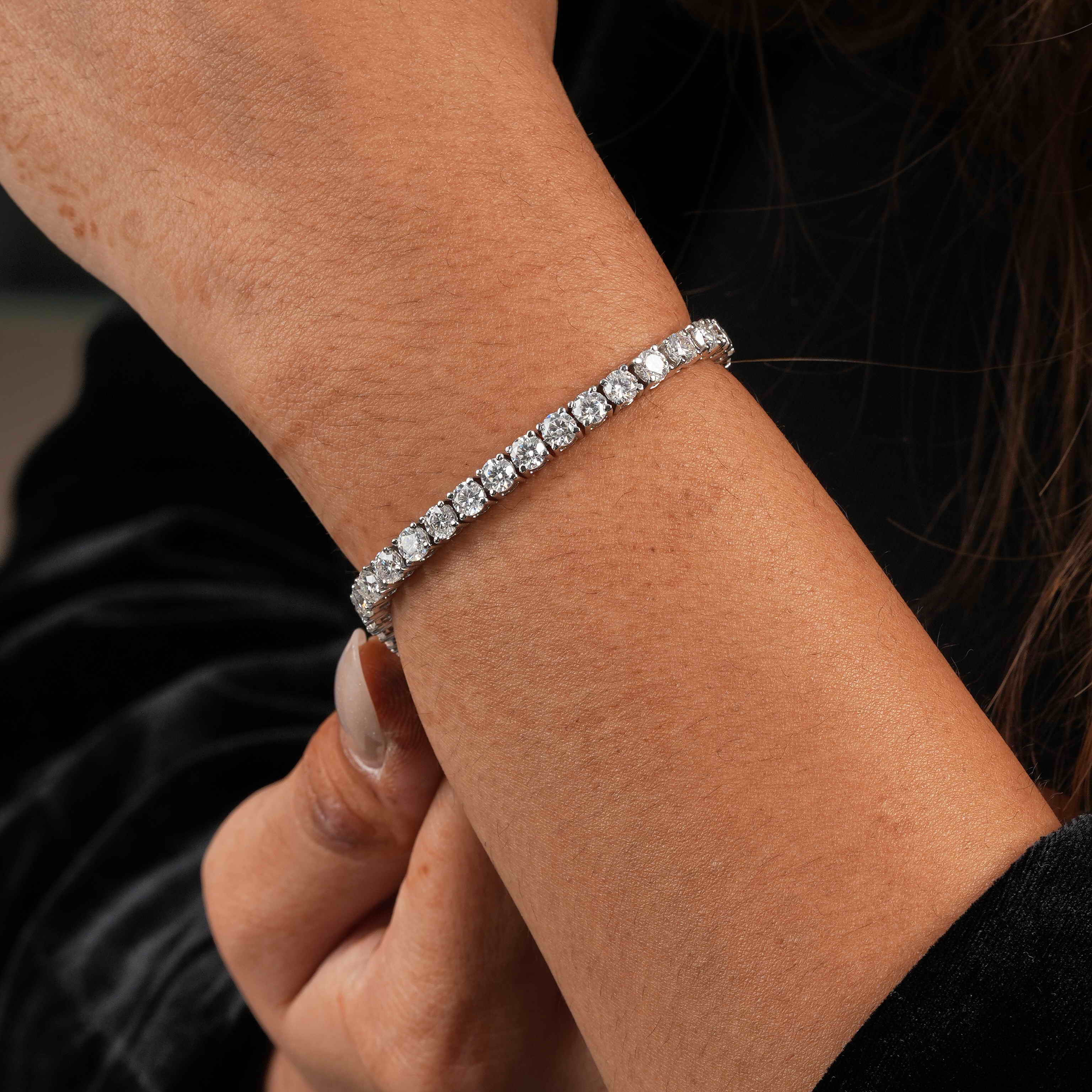 4 MM Round Shaped Tennis Bracelet