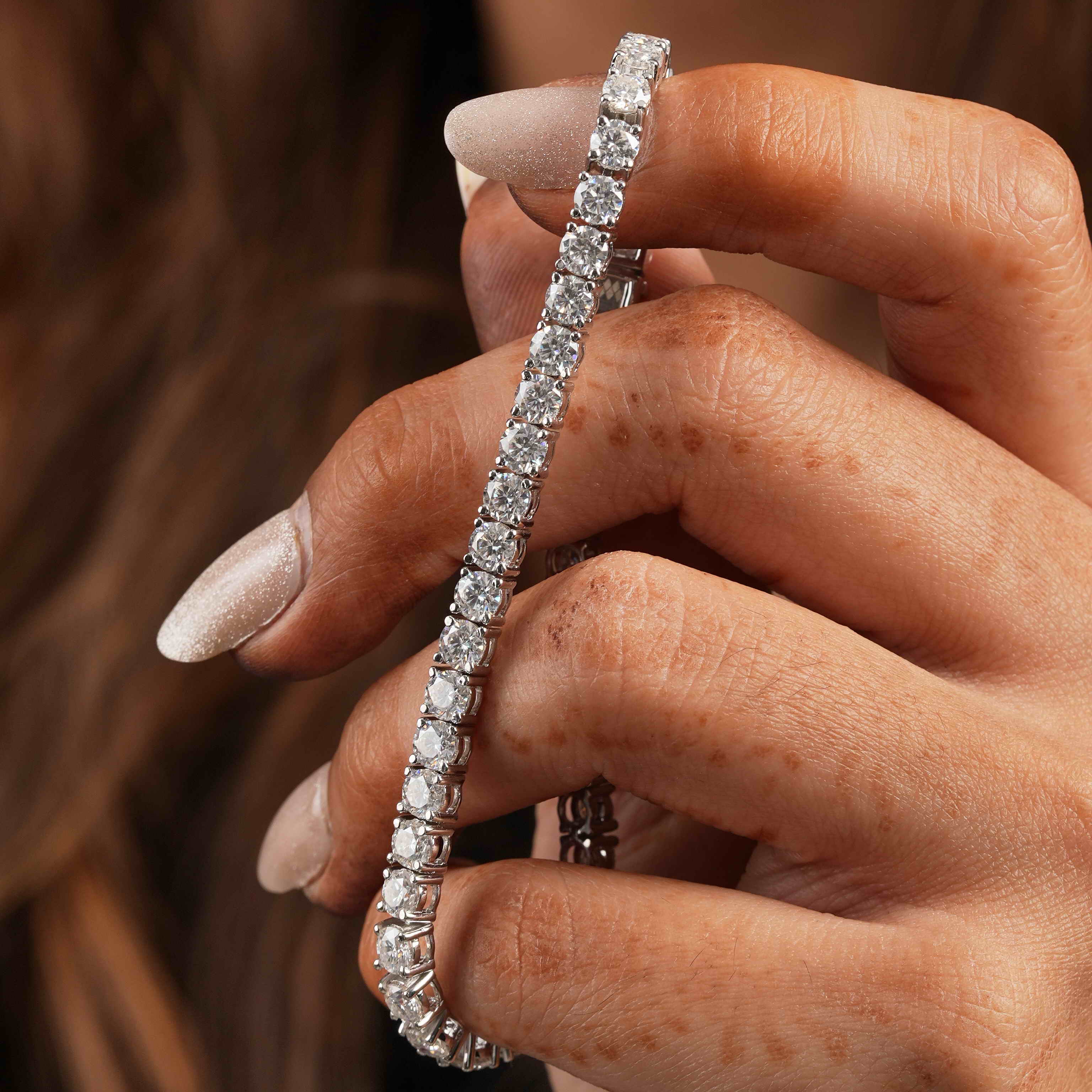 4 MM Round Shaped Tennis Bracelet