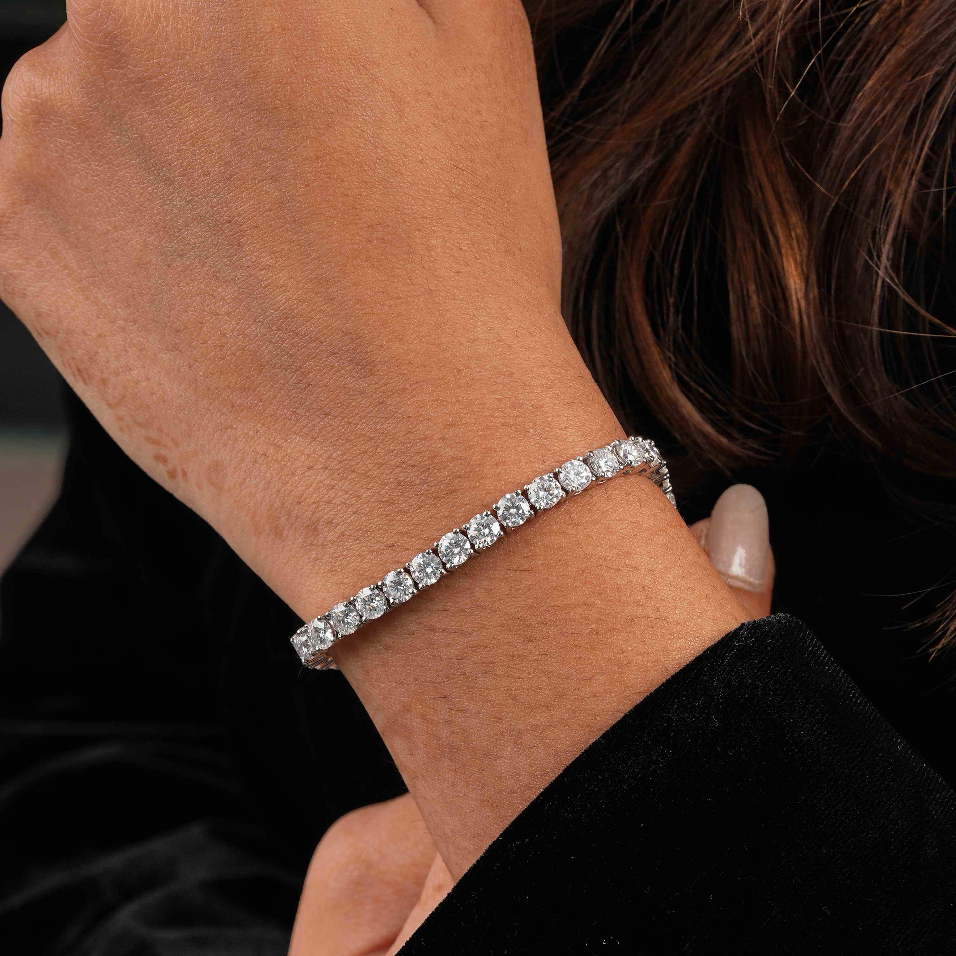 4.5 MM Round Shaped Tennis Bracelet