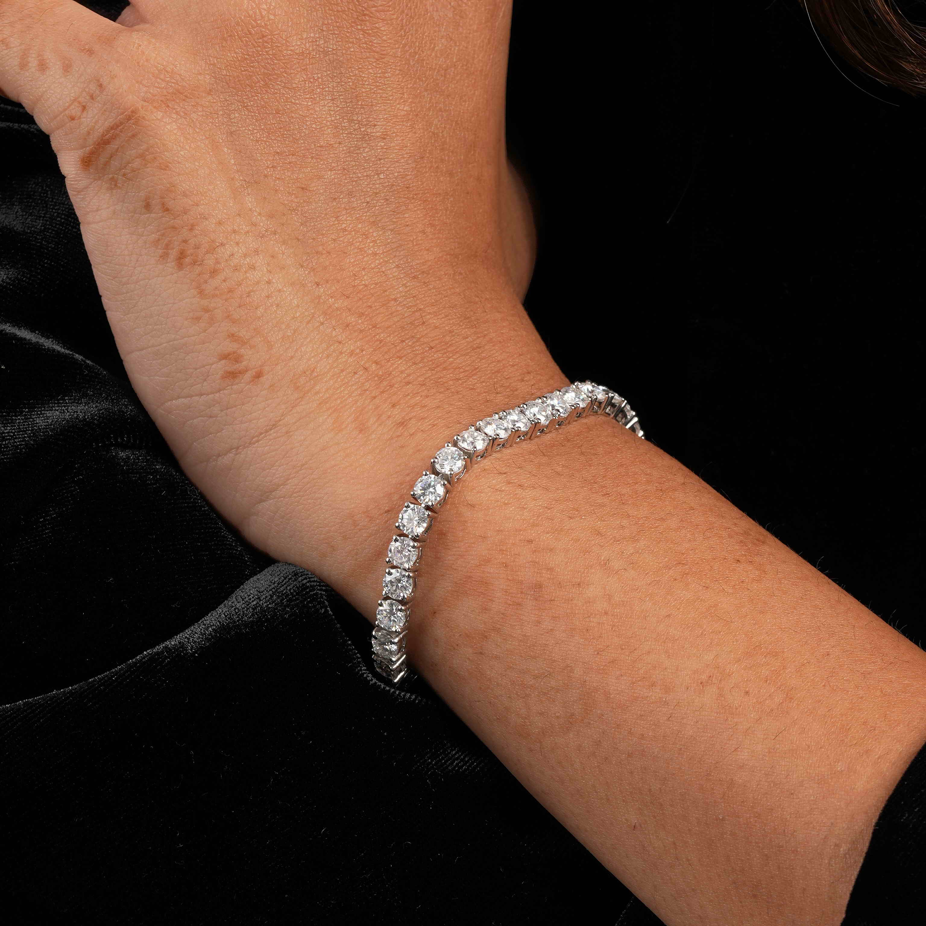 4.5 MM Round Shaped Tennis Bracelet