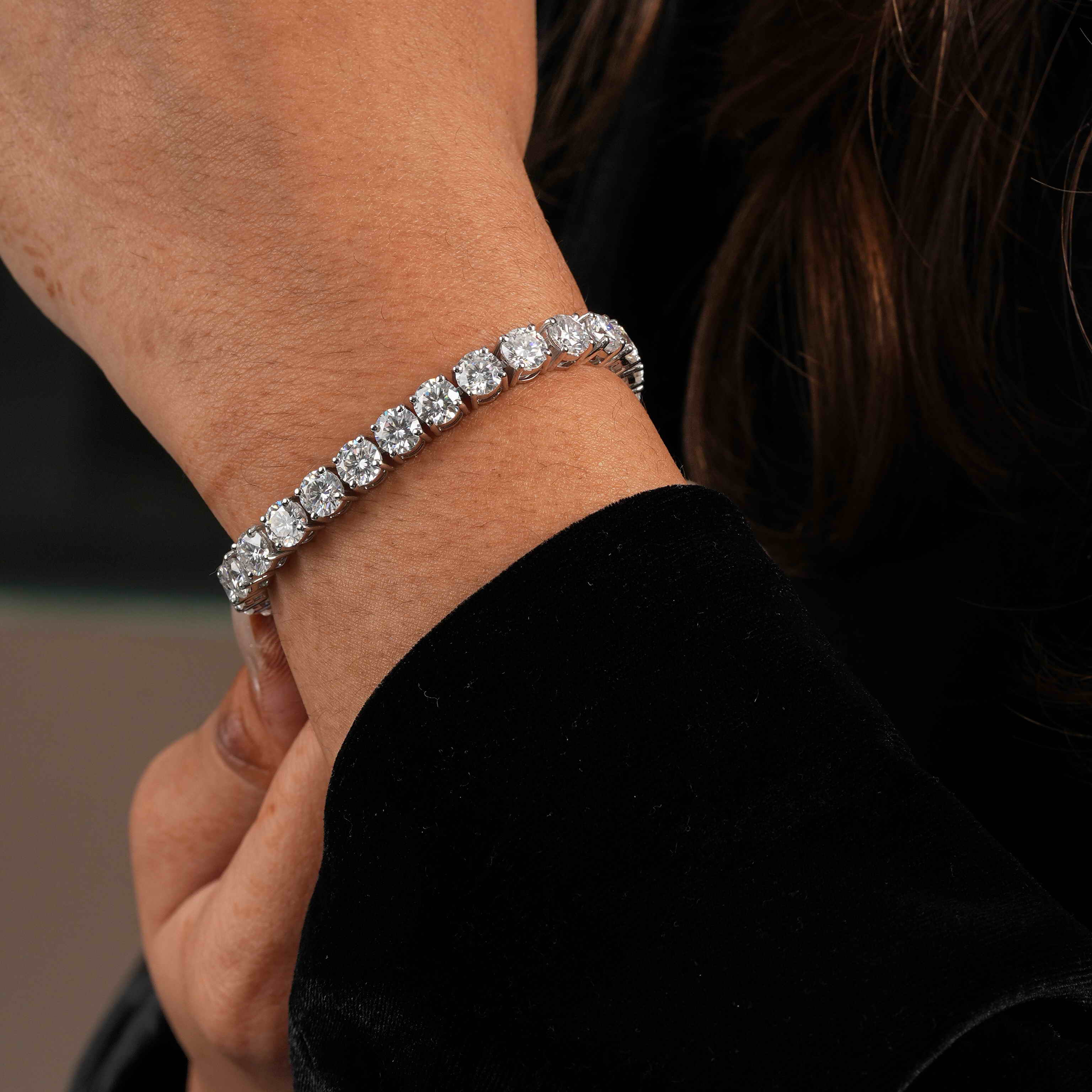 5.5 MM Round Shaped Tennis Bracelet