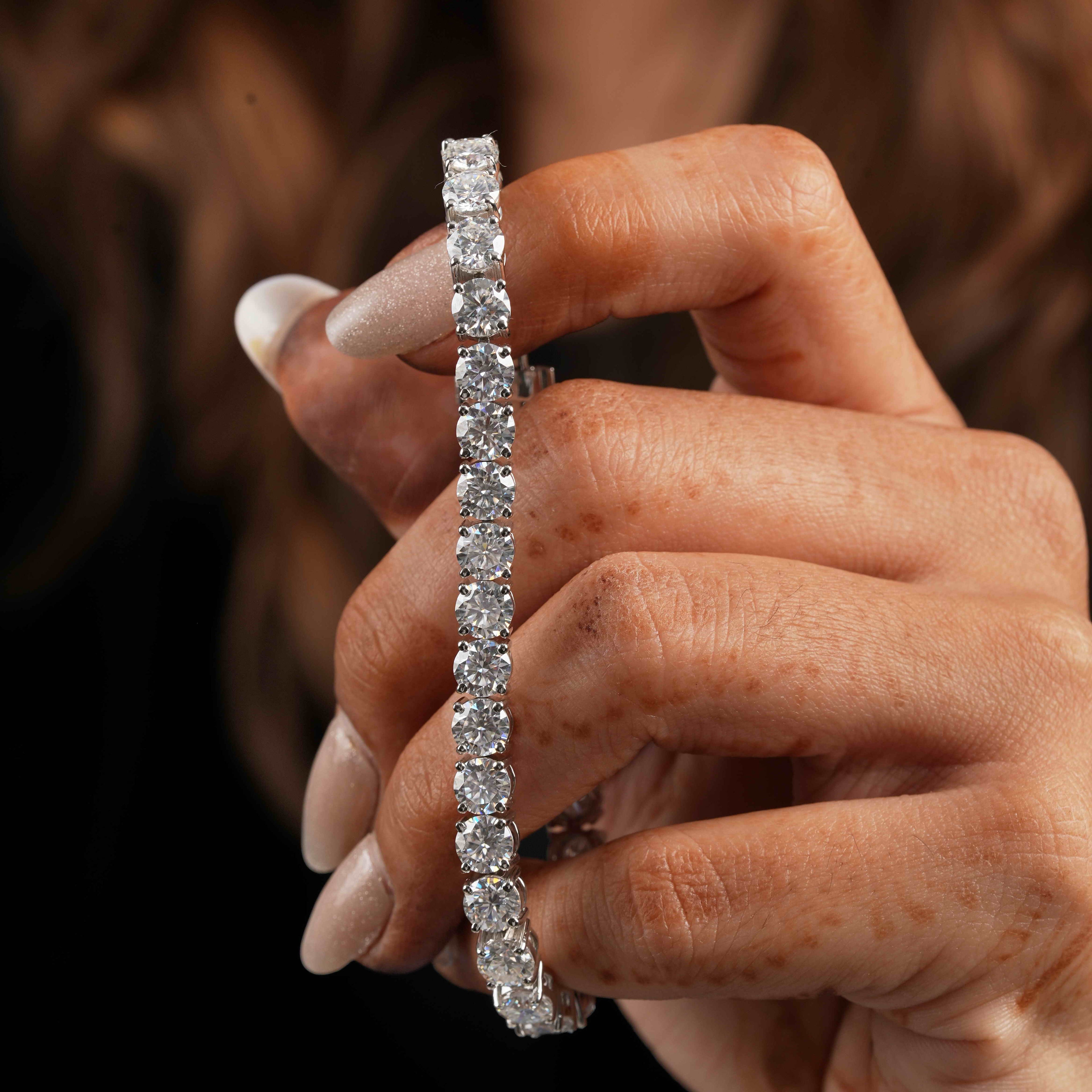 5.5 MM Round Shaped Tennis Bracelet