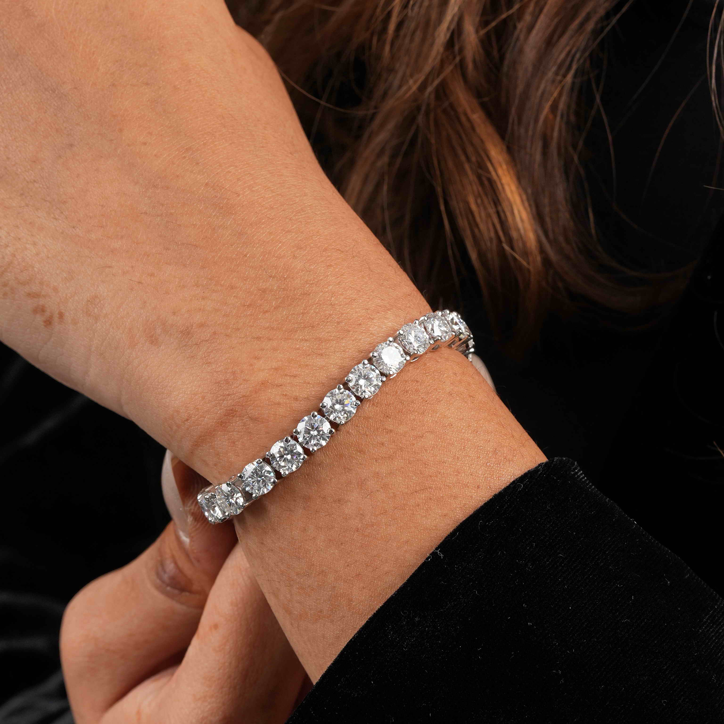 6 MM Round Shaped Tennis Bracelet