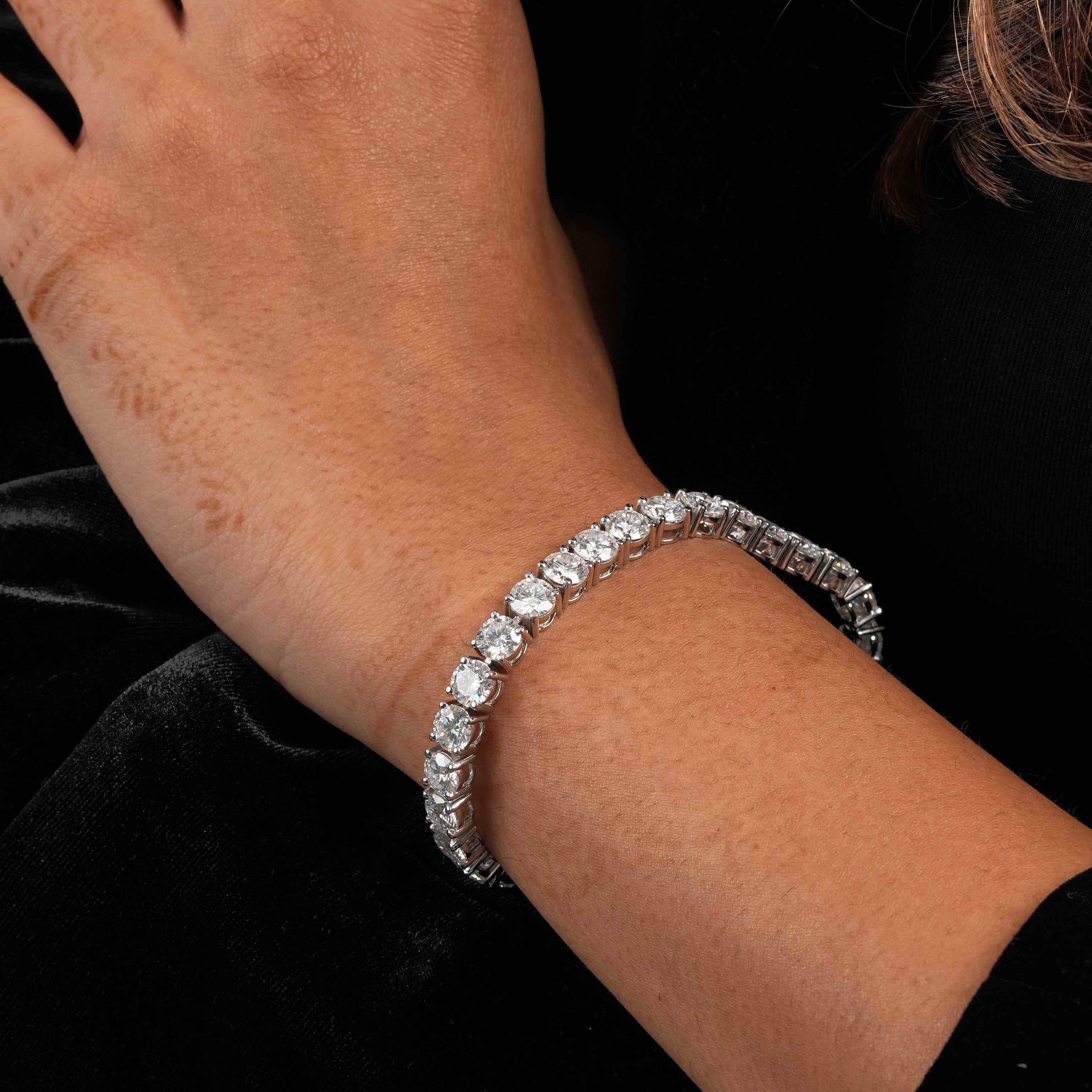 6 MM Round Shaped Tennis Bracelet
