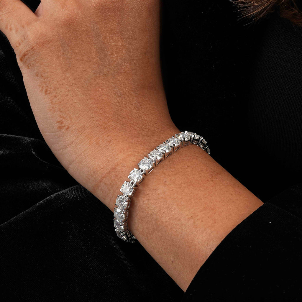 6.5 MM Round Shaped Tennis Bracelet