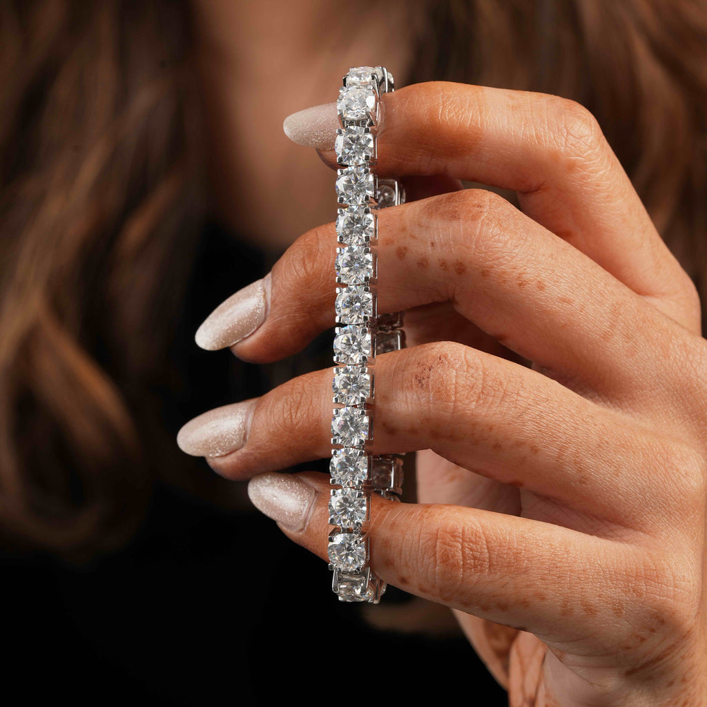 6.5 MM Round Shaped Tennis Bracelet