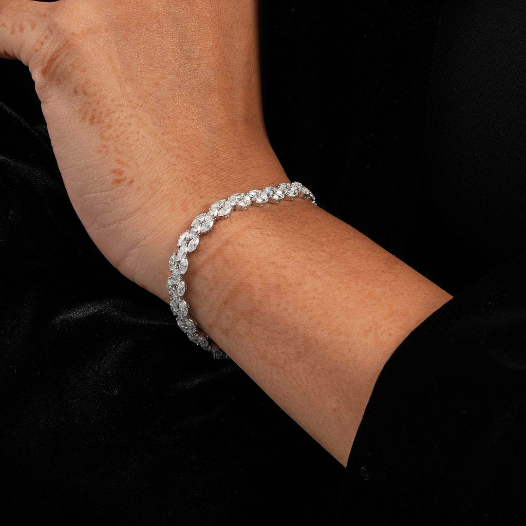 Marquis Shaped Tennis Bracelet
