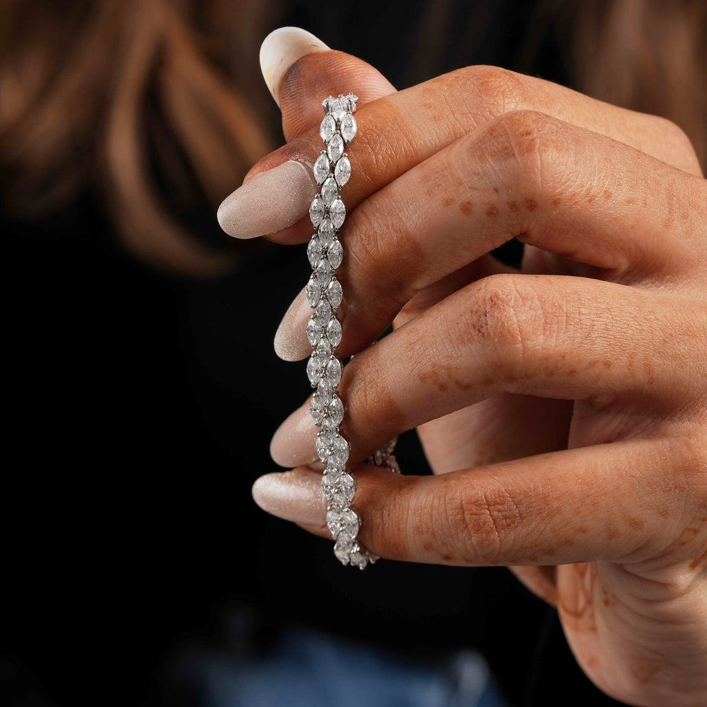 Marquis Shaped Tennis Bracelet
