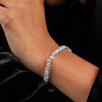 0.50 CT Heart Shaped Tennis Bracelet