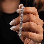 0.50 CT Round Shaped Bezel Setting Tennis Bracelet