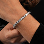 0.50 CT Princess Shaped Tennis Bracelet