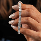 Round & Emerald Shaped Tennis Bracelet