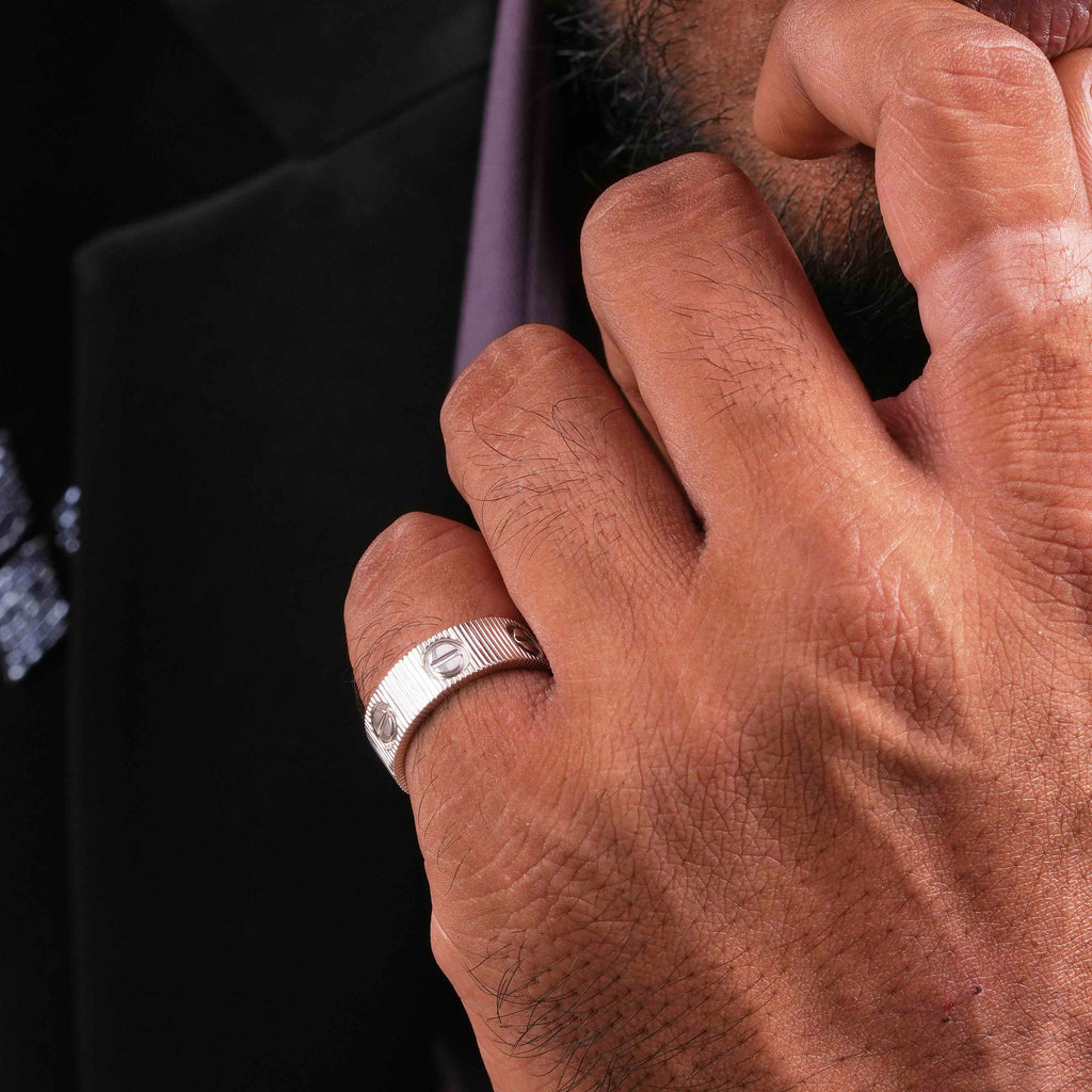 Screw-Motif Ring