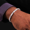 Round & Emerald Shaped Tennis Bracelet